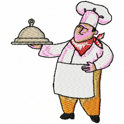 Chef Embroidery Design 2